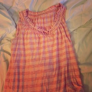 Pink stripped gap top