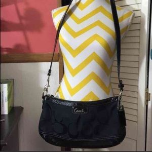 Coach black crossbody bag