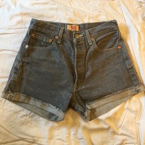 Levi's high waisted cutoff shorts