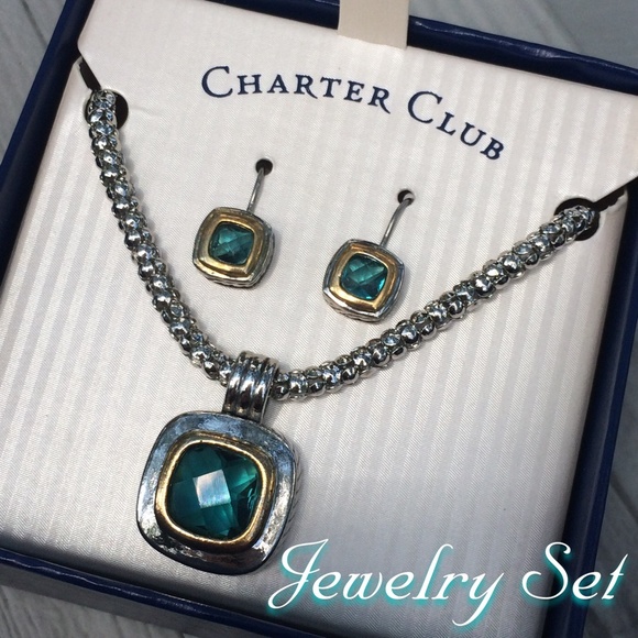 Charter Club Necklace and Earrings
