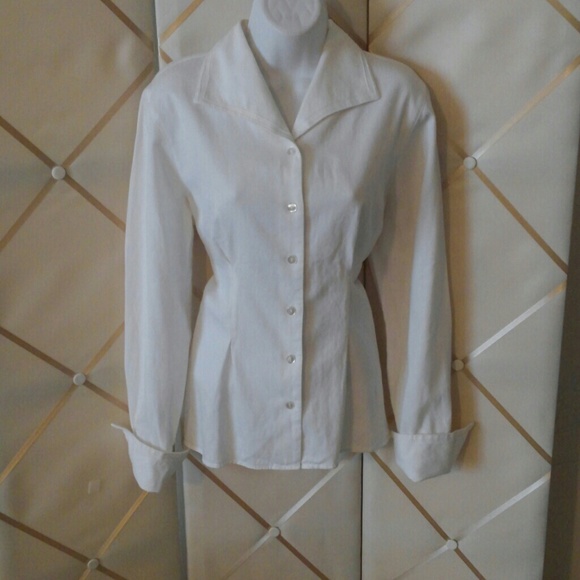 Cambridge Dry Goods Tops - Cambridge white blouse