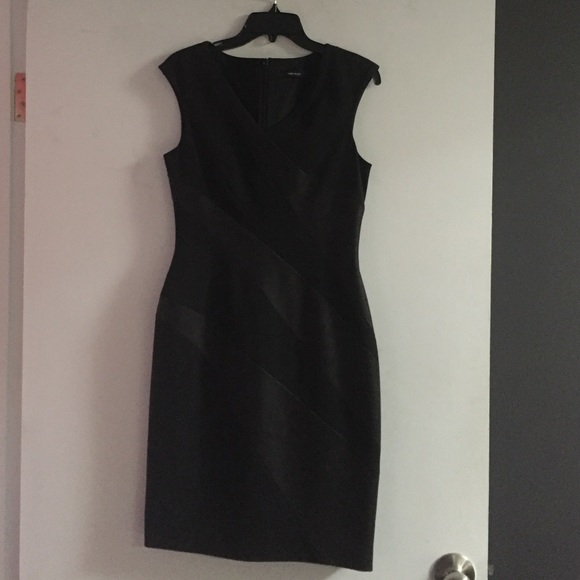 Karen Millen black swirl sheath dress