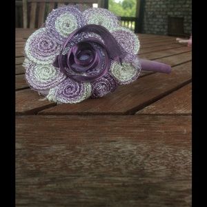Purple Flower Headband