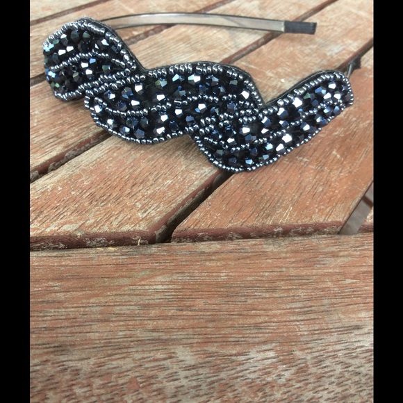 Black Crystal Headband