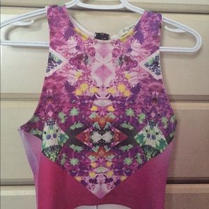 Trippy Scuba Crop Top