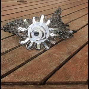 White and Silver Statement Headband