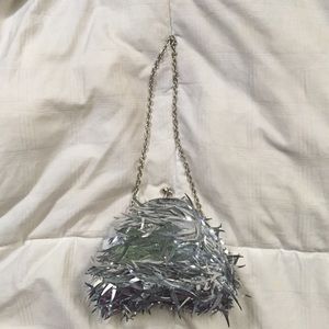 Silver evening handbag!
