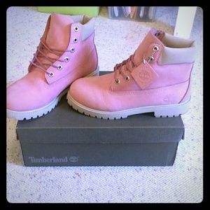 Pink Timberlands