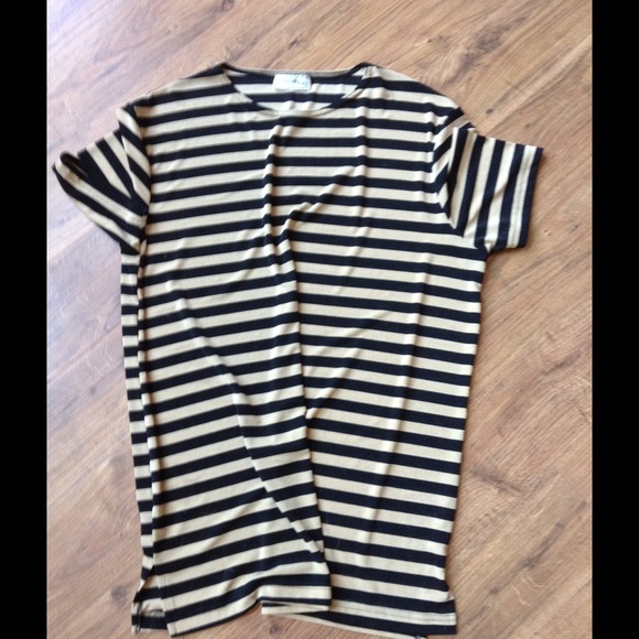 Frazier Lawrence Tops - Black/Tan Knit Tunic