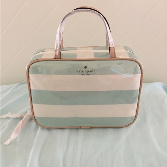 Kate spade Manuela in mojito cream makeup bag
