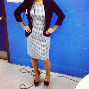 Black and white business dress