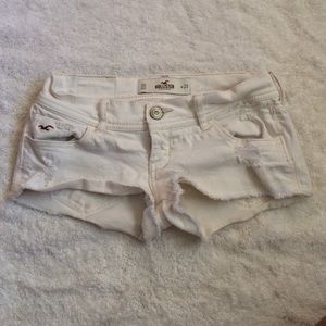 White Denim Hollister Shorts 00