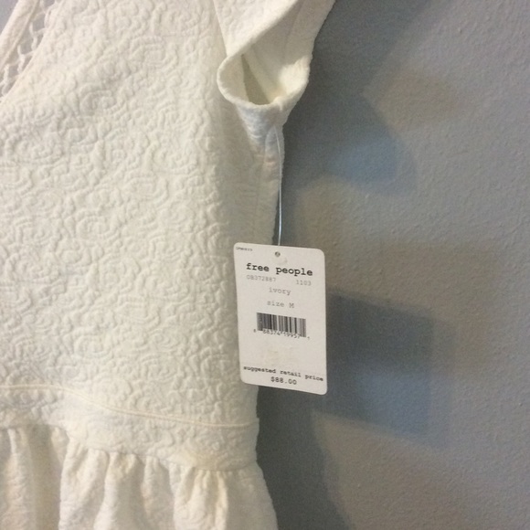 White Free People Blouse - Picture 2 of 4