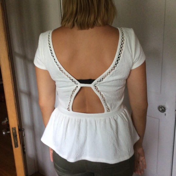 White Free People Blouse - Picture 4 of 4