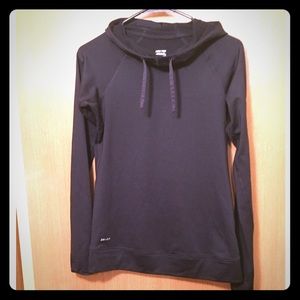 Black NIKE cowl neck sweatshirt