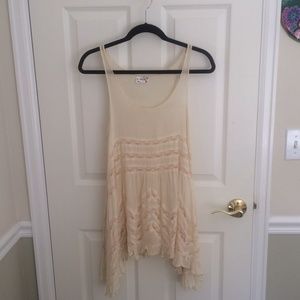 Free people Voile and Lace Trapeze Slip