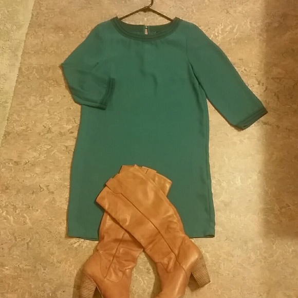 3/4 sleeve tunic dress