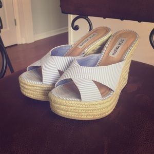 Steve Madden slip on wedges