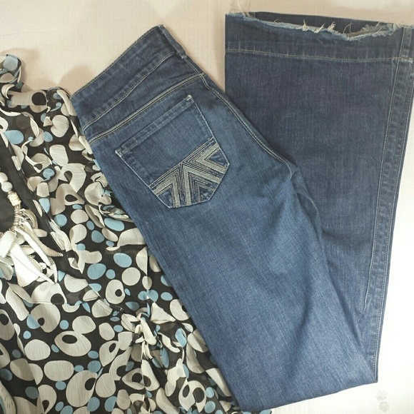 American Eagle Blue Denim Flare Jeans