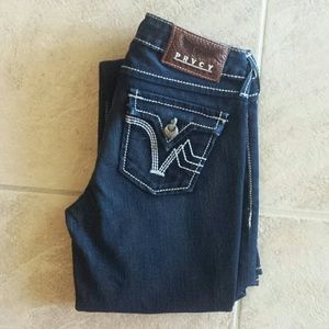 Prvcy boot cut jeans indigo wash
