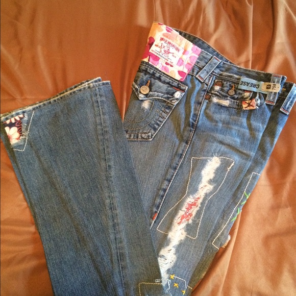 🚫‼️TRADED🚫‼️True Religion Patchwork Jeans