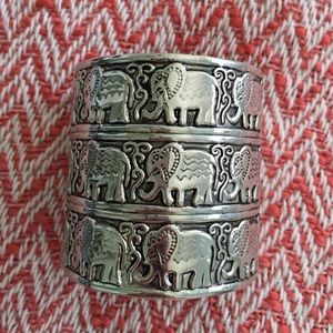 Elephant cuff bracelet