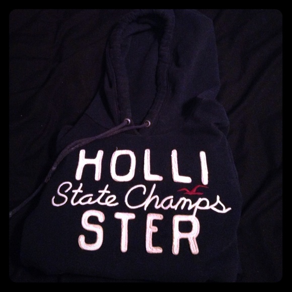 Navy Blue Hollister Hoodie