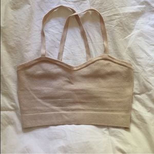 American Apparel Knit Bralette Nude