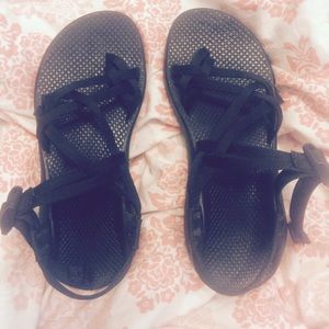 Black Double Strap Chacos