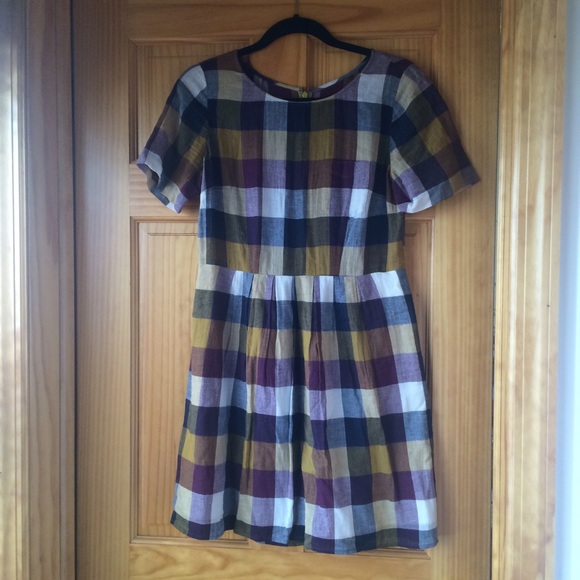 Madewell Plaid Songbird Dress