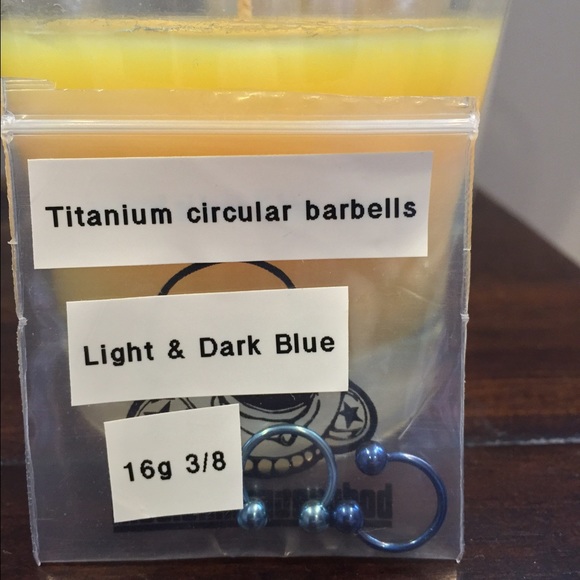 2 Titanium Circular Barbells