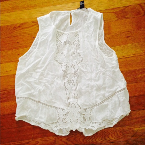 White crochet shirt