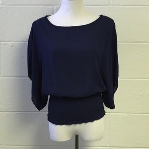 NWOT navy top