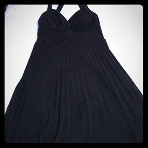 Black halter dress