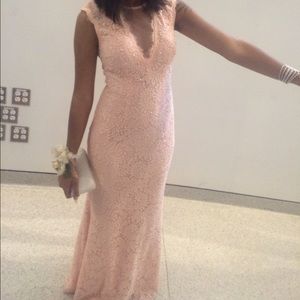 Light pink/peach prom dress