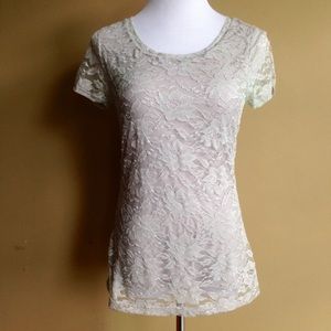 Banana Republic floral blouse.