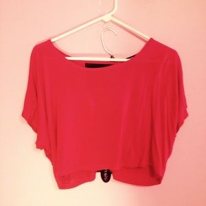 red crop top