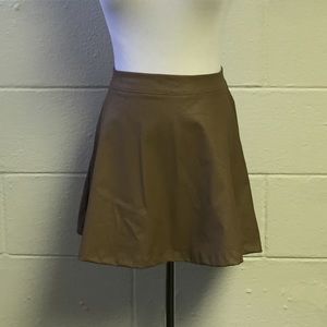 NWOT "leather" skater skirt