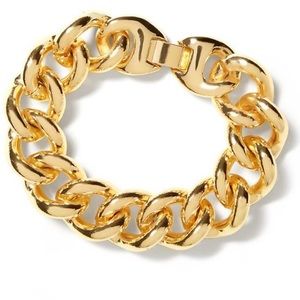 Banana Republic Curb Chain Bracelet in Gold