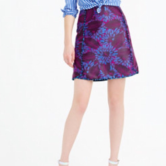 J.Crew gorgeous subtle floral skirtπsold - Picture 3 of 4