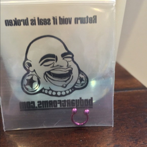 Titanium plated Purple mini-circular barbell