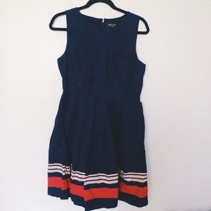 🔵Pleated Navy Blue Dress by Jason Wu