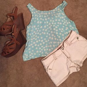 Open back daisy crop top