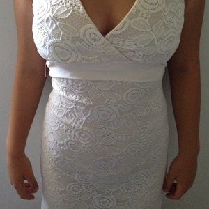 White, lace dress💜