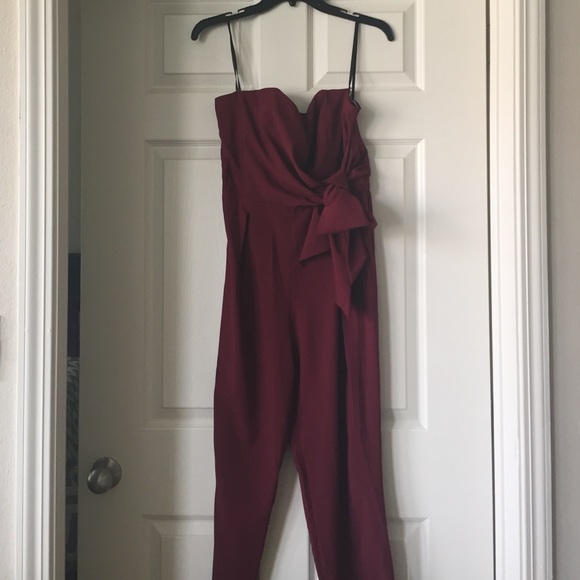 Maroon jumpsuit