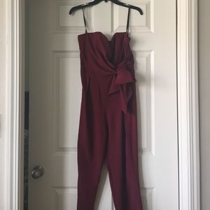 Maroon jumpsuit