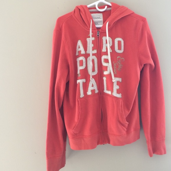 Orange/Peach Aeropostale hoodie