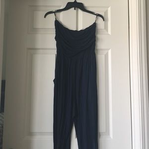 Strapless Navy full body jumpsuit