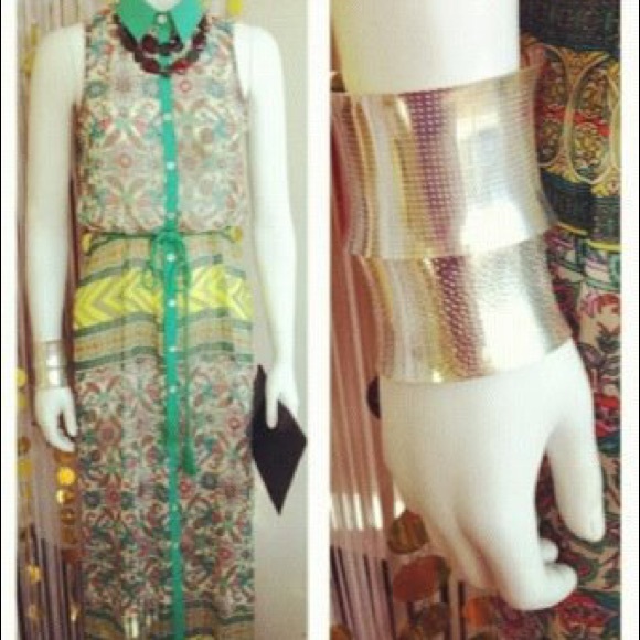 Dresses & Skirts - Neon & green long maxi dress