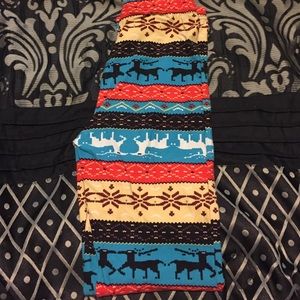 Reindeer Aztec Leggings